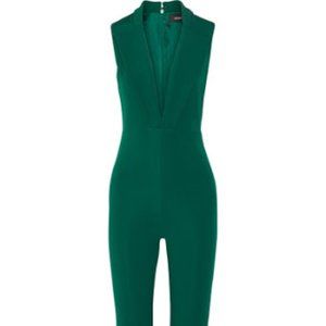Cushnie et Ochs Green Tuxedo Jumpsuit